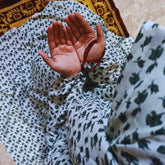 Namaz Chaddar With Sleeves  - Mint